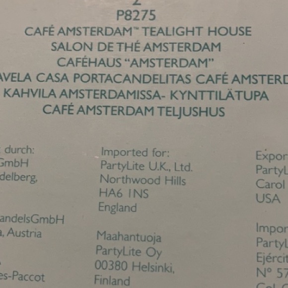 Set of 4 Vintage Retired PARTYLITE Buildings NIB - Picture 5 of 14